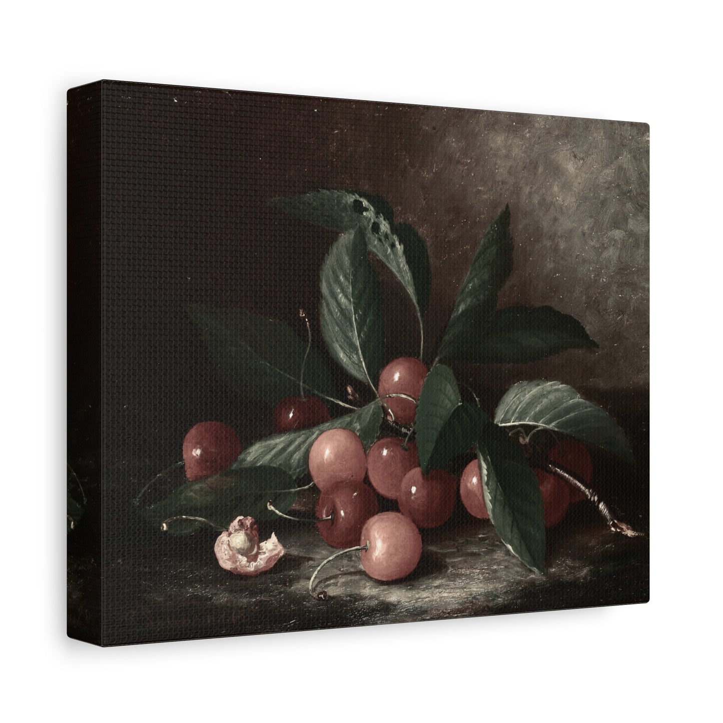 Canvas Print - Vintage Cherry Still Life Matte Stretched Wall Art