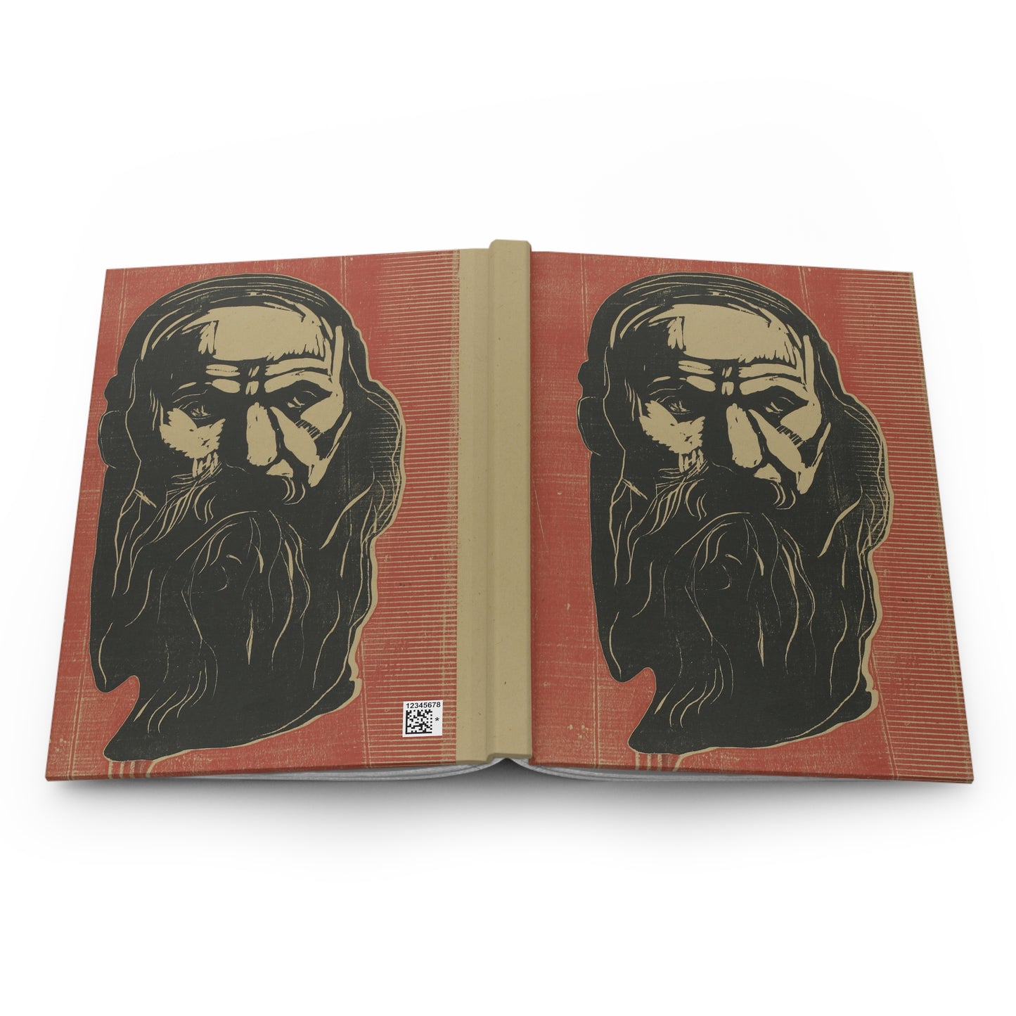 Bearded Sage Hardcover Journal — Vintage Portrait Notebook for Writers & Thinkers