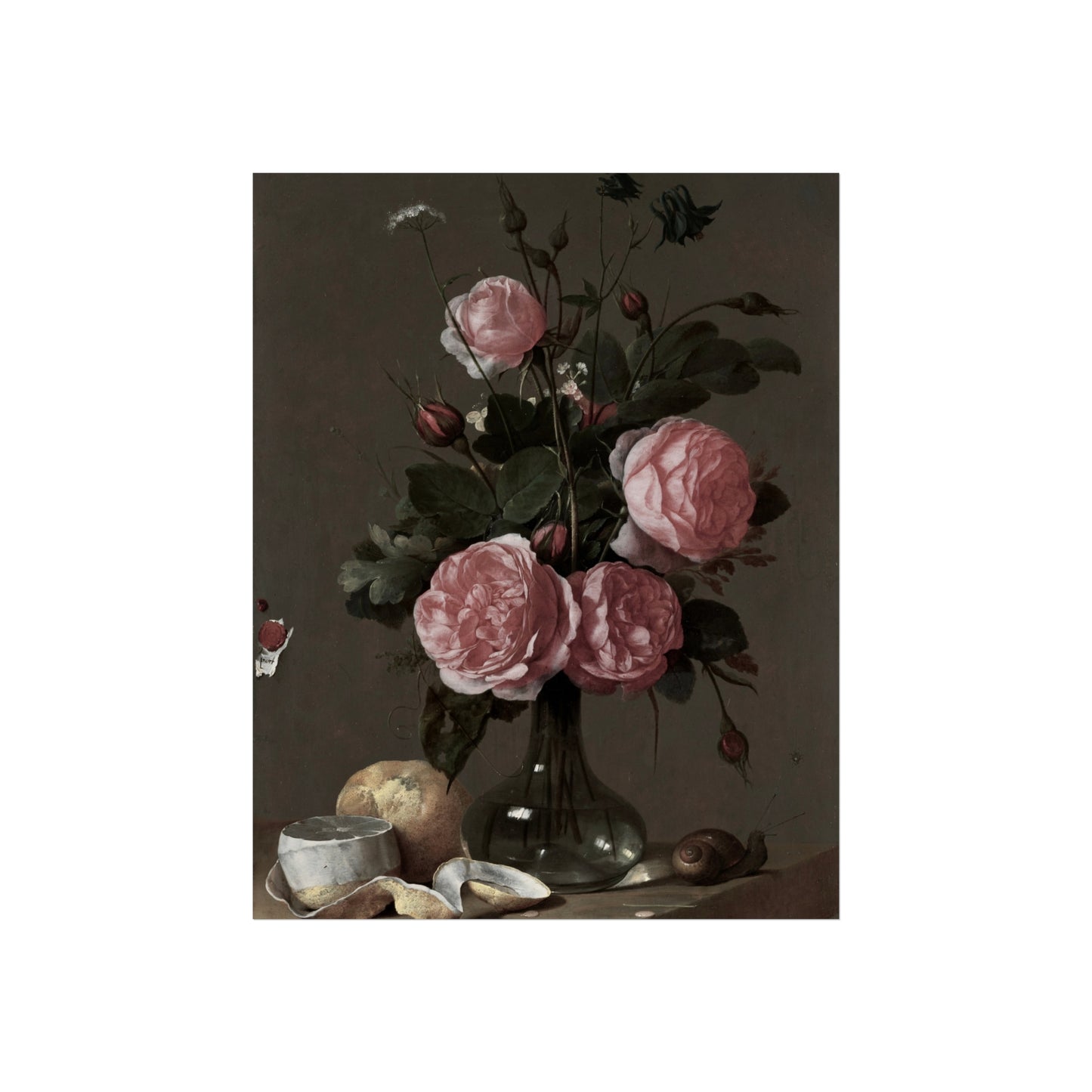 Fine Art Poster — Pink Rose Still Life Print