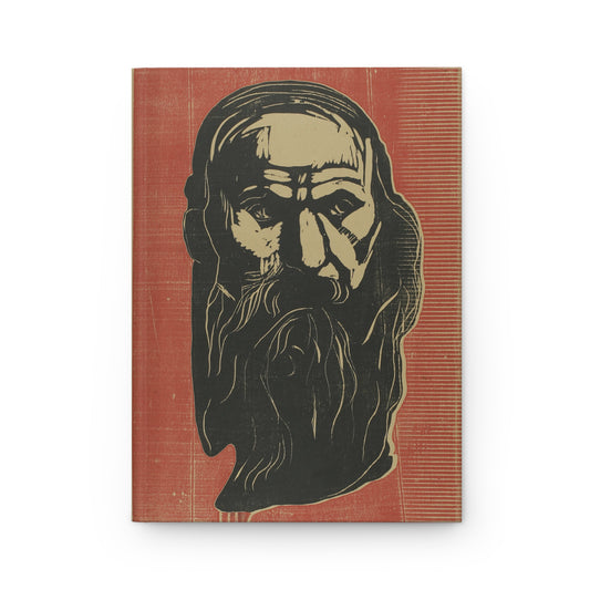Bearded Sage Hardcover Journal — Vintage Portrait Notebook for Writers & Thinkers