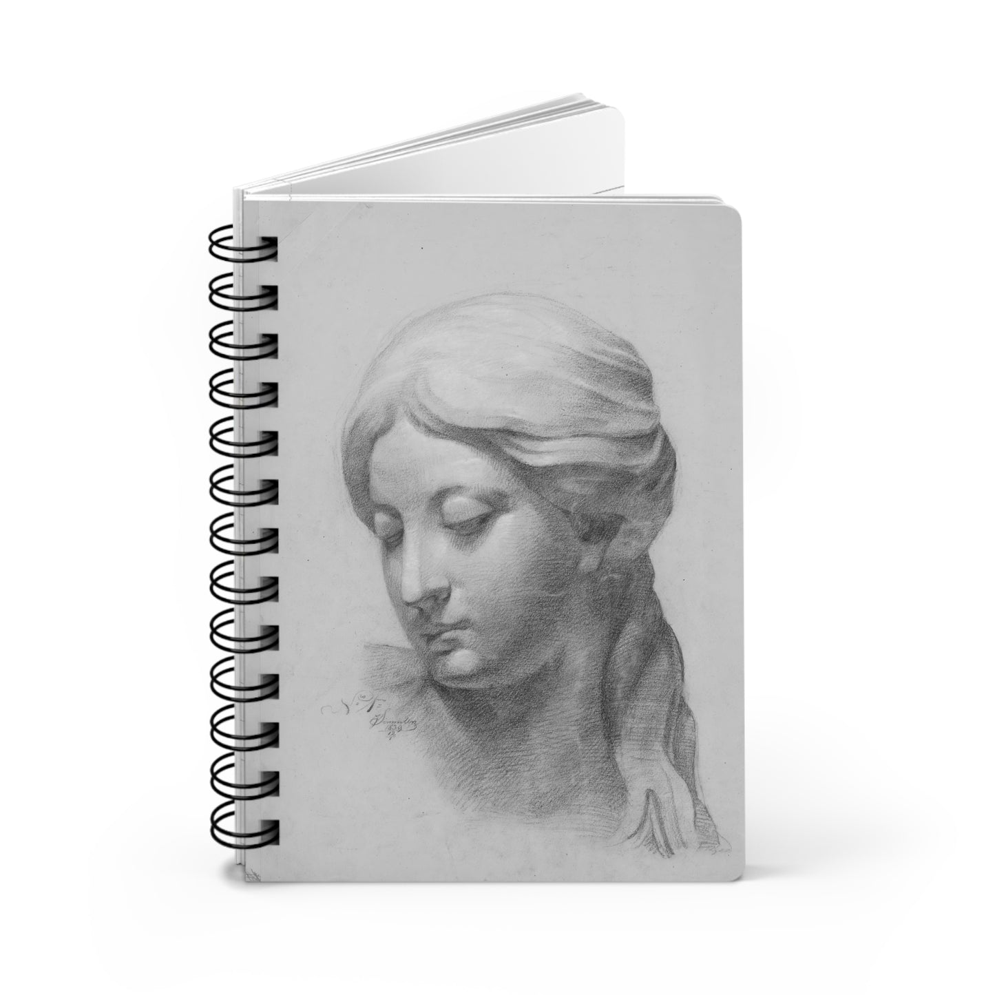 Classical Sculpture Sketch Spiral Notebook — Art Study Journal