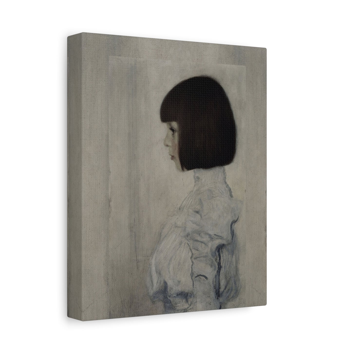 Matte Stretched Canvas — Vintage Portrait Girl Wall Art