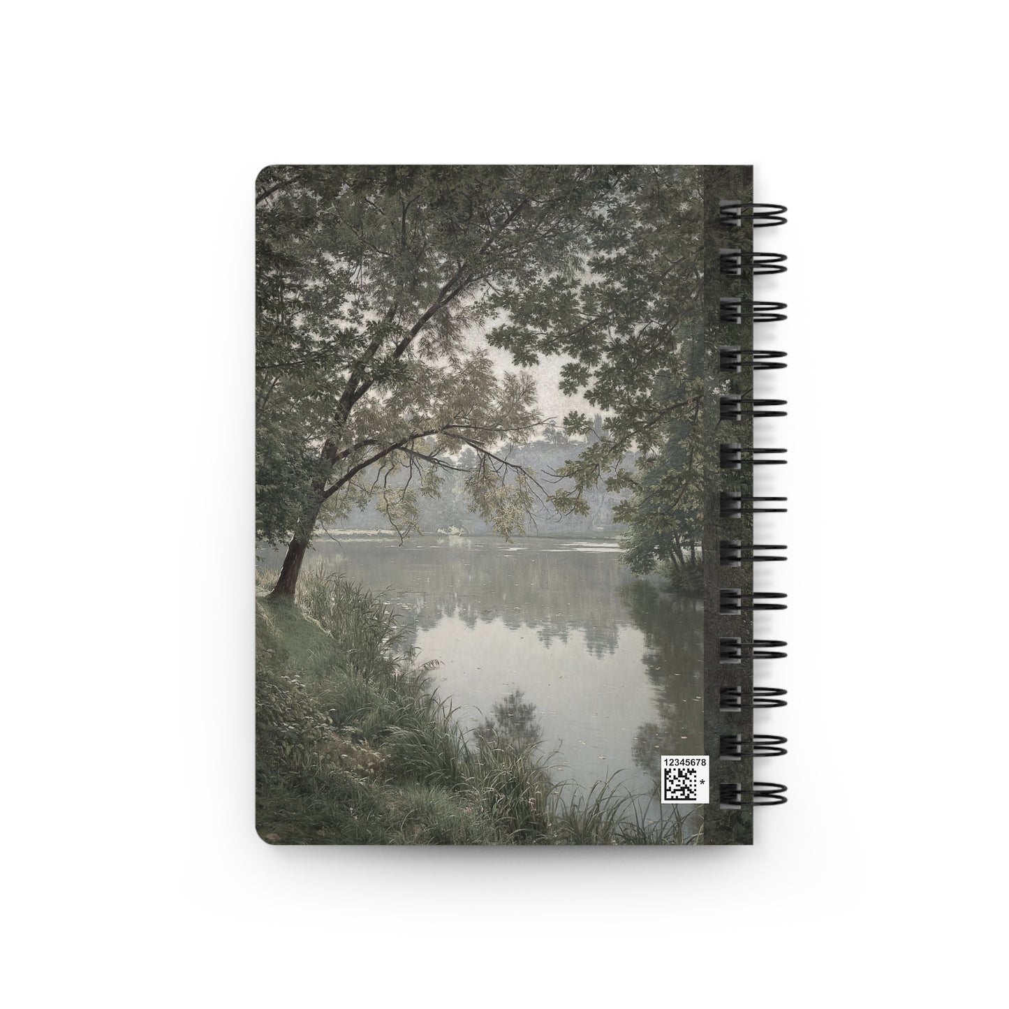 Spiral Notebook — Serene Lakeside Landscape Journal