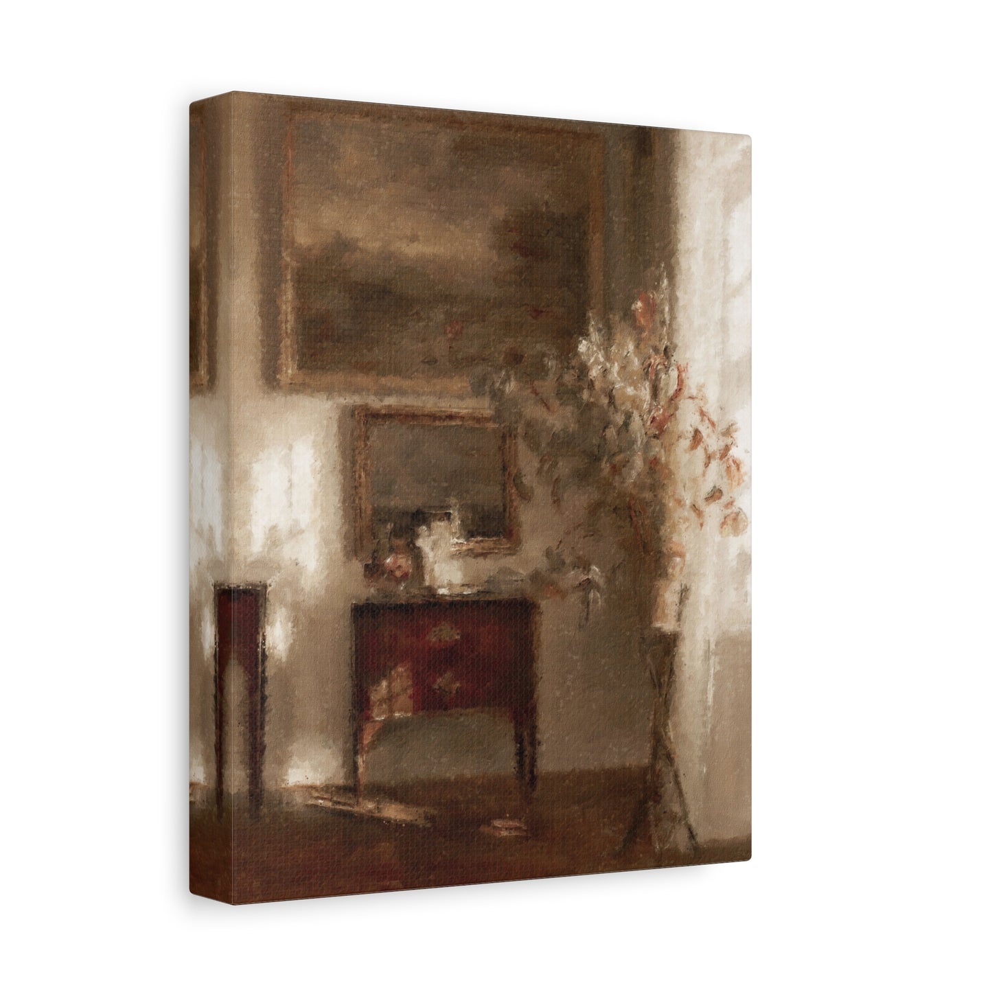 Soft Vintage Interior Matte Canvas Wall Art — Stretched 1.25"