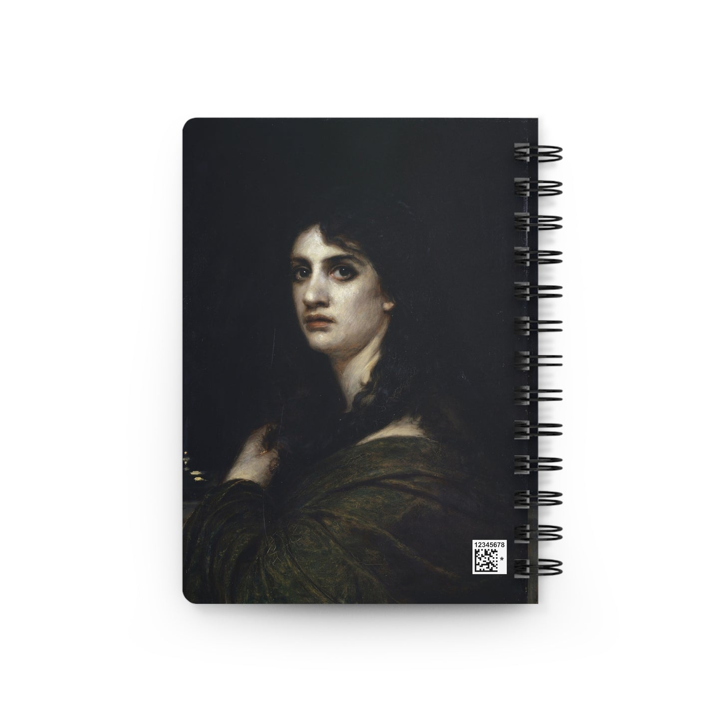 Victorian Portrait Spiral Journal — Moody Vintage Art Notebook