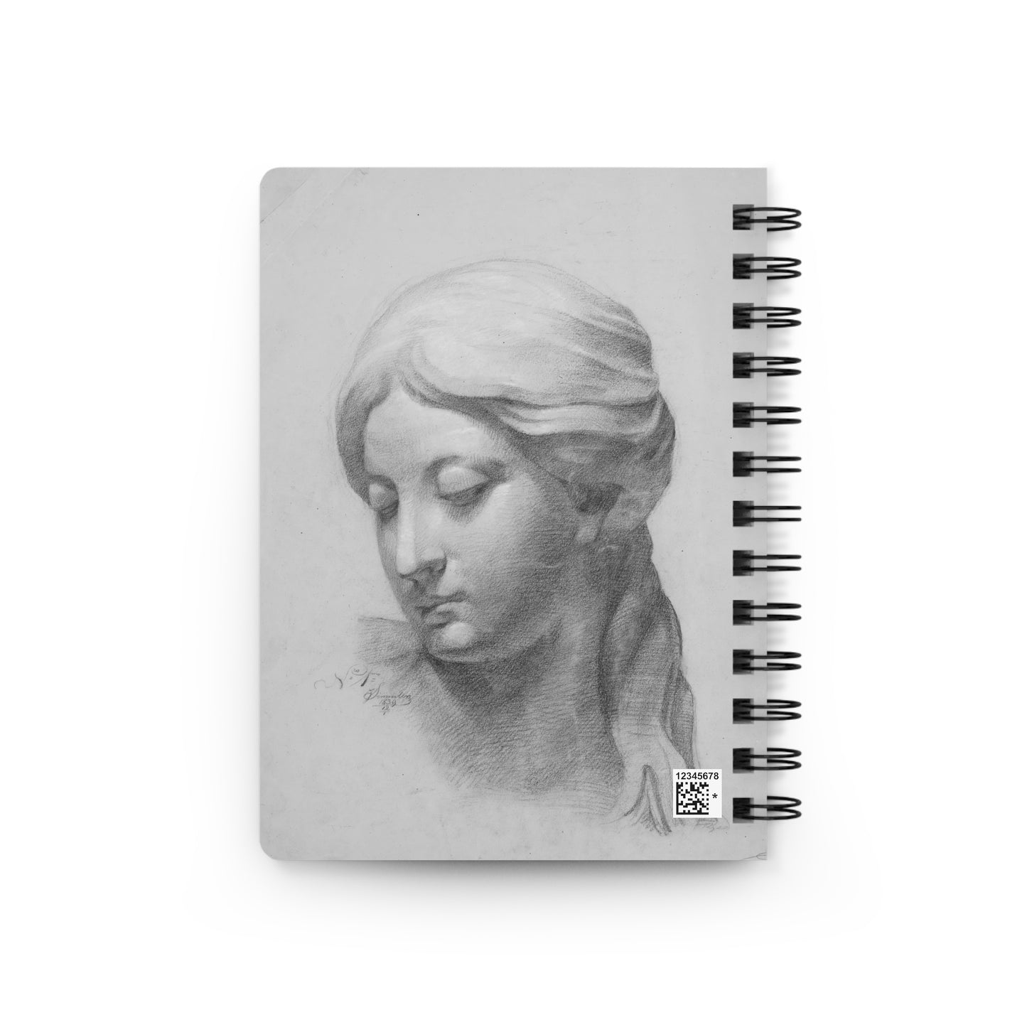 Classical Sculpture Sketch Spiral Notebook — Art Study Journal