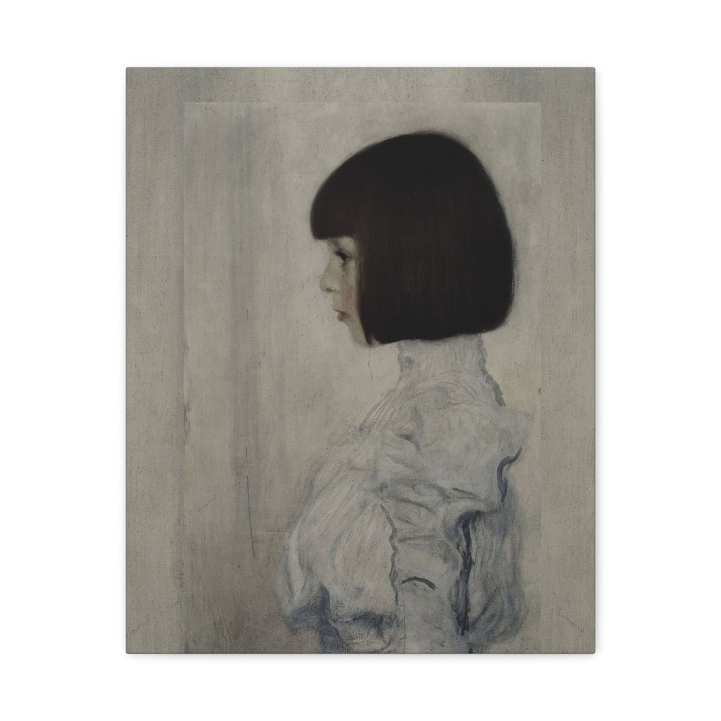Matte Stretched Canvas — Vintage Portrait Girl Wall Art