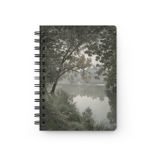 Spiral Notebook — Serene Lakeside Landscape Journal