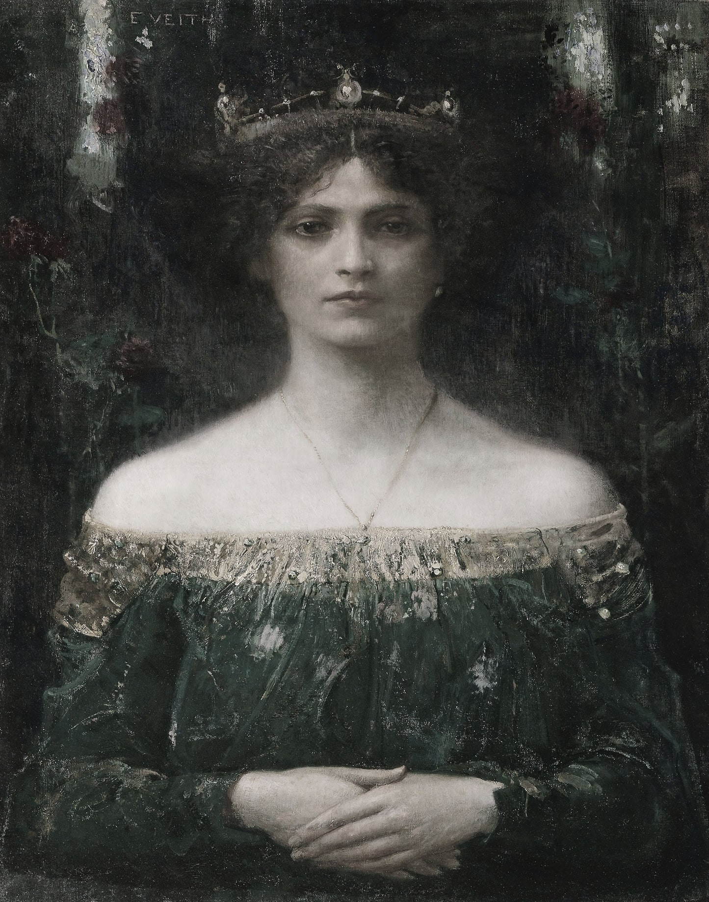Antique Lady Portrait Digital Print — Vintage Fine Art Download