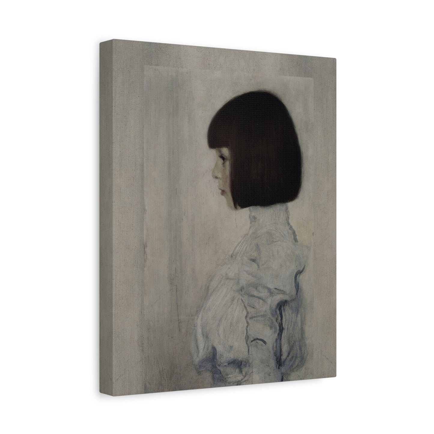 Matte Stretched Canvas — Vintage Portrait Girl Wall Art