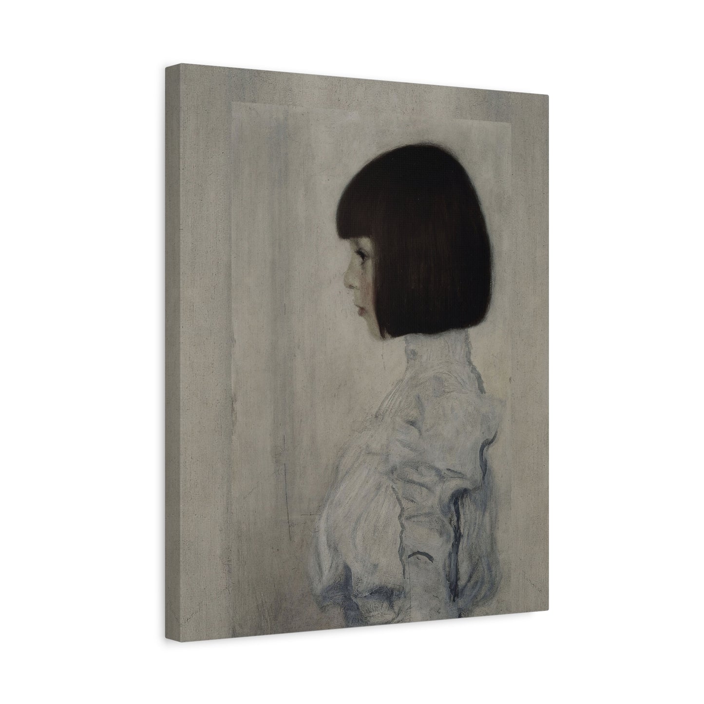Matte Stretched Canvas — Vintage Portrait Girl Wall Art