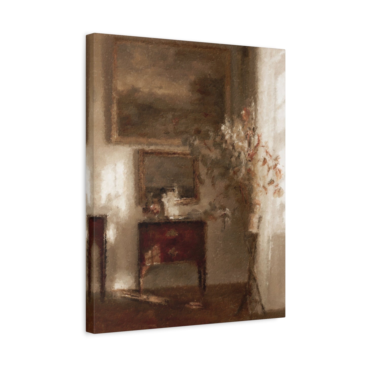 Soft Vintage Interior Matte Canvas Wall Art — Stretched 1.25"