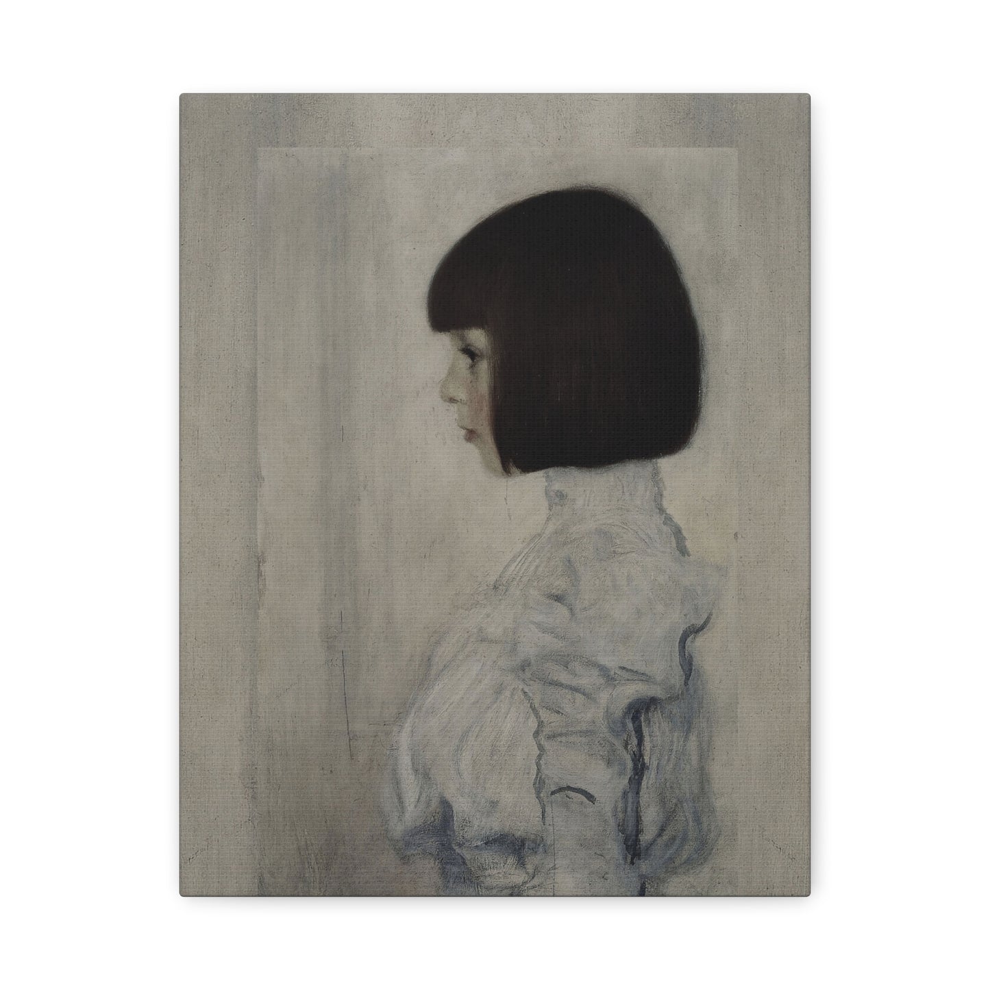 Matte Stretched Canvas — Vintage Portrait Girl Wall Art