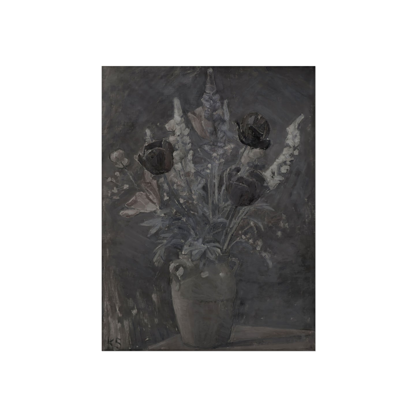 Fine Art Poster — Moody Floral Still Life Print