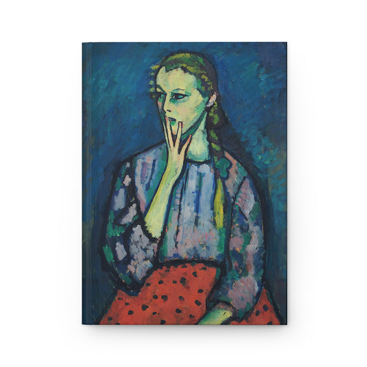 Hardcover Journal — Melancholic Portrait Art Notebook