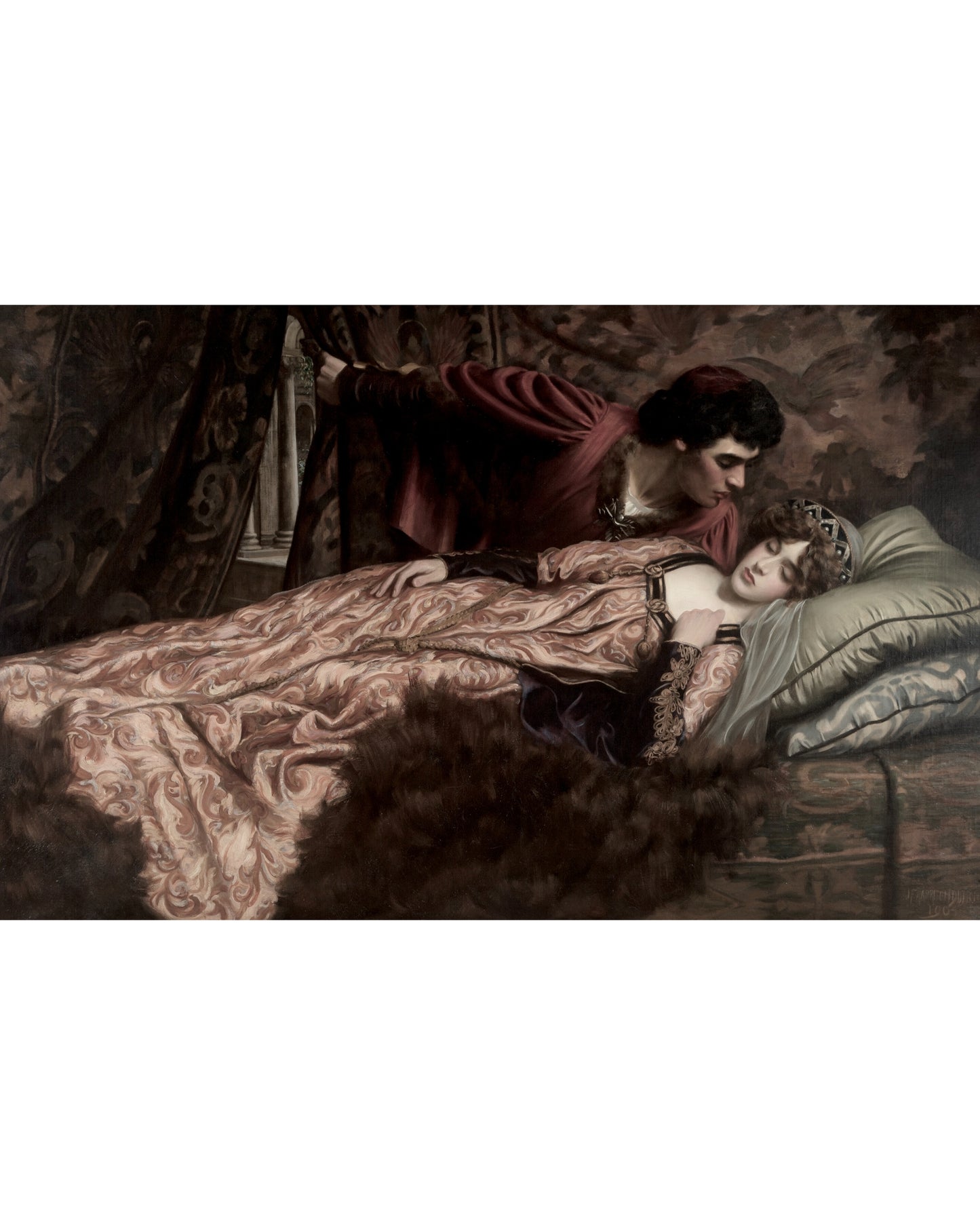 Romantic Classical Couple Print — Vintage Renaissance Style Art