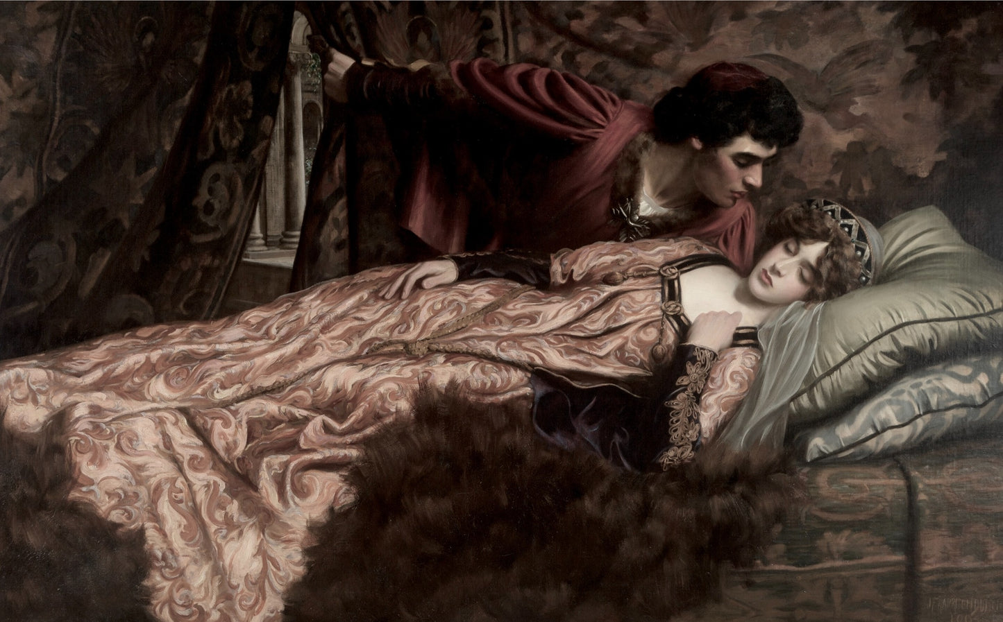 Romantic Classical Couple Print — Vintage Renaissance Style Art