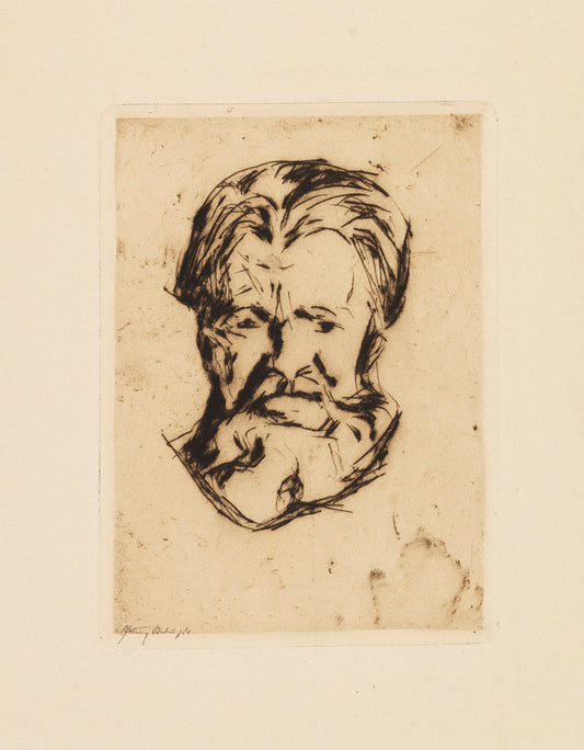 Vintage Portrait Sketch Collection – 4 Piece Art Print Bundle