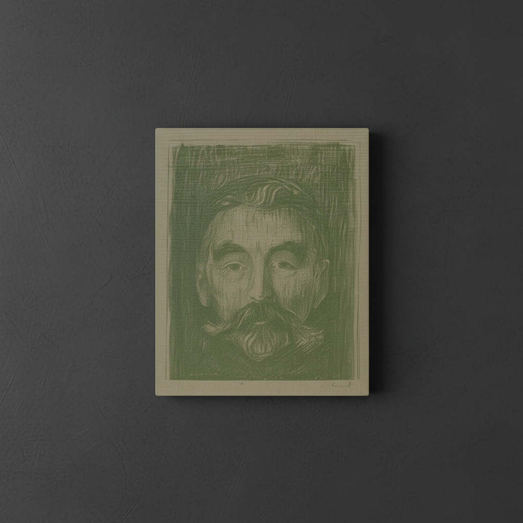 Bearded Man Canvas - Front View