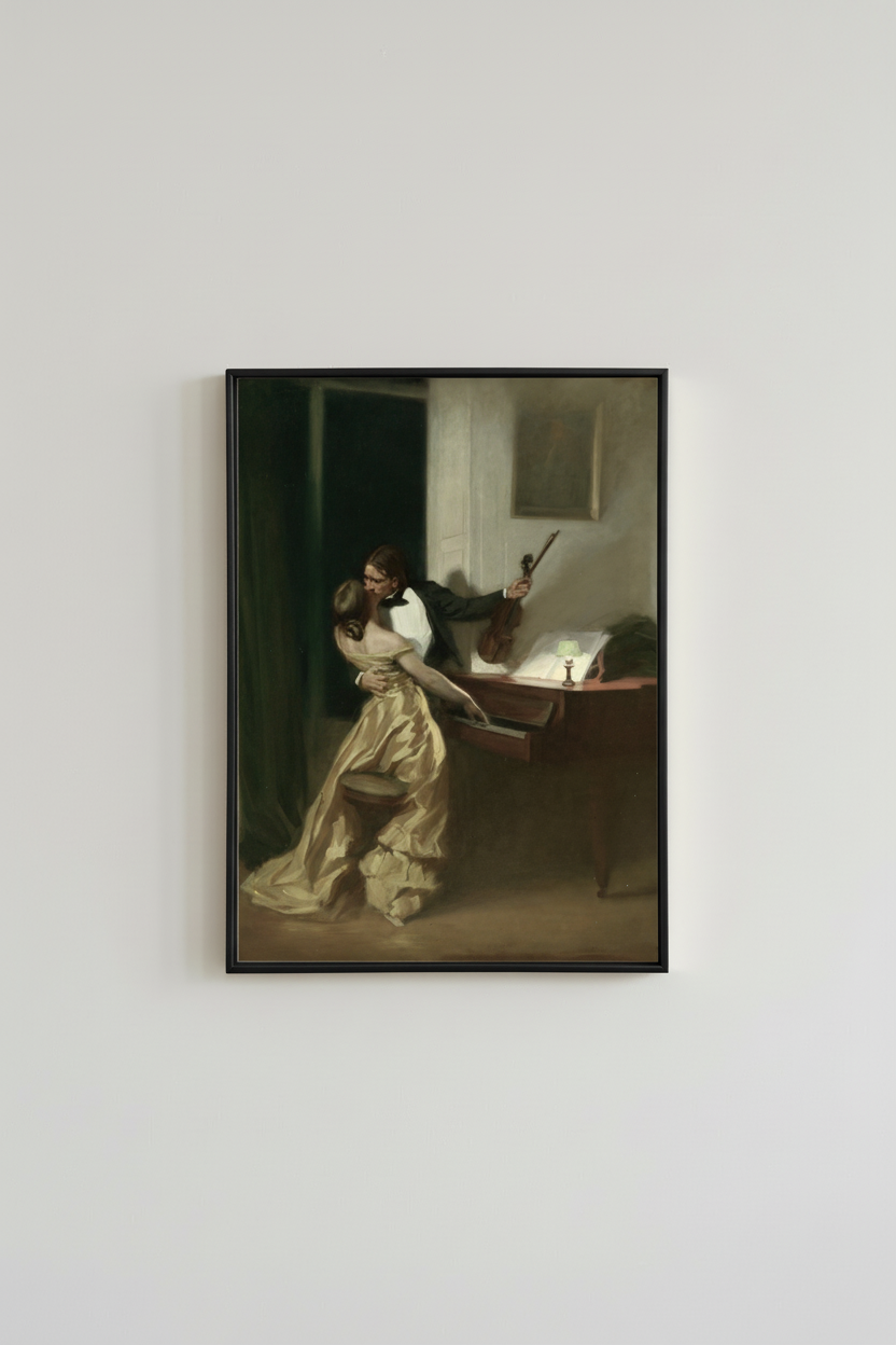 Black frame - no matting
