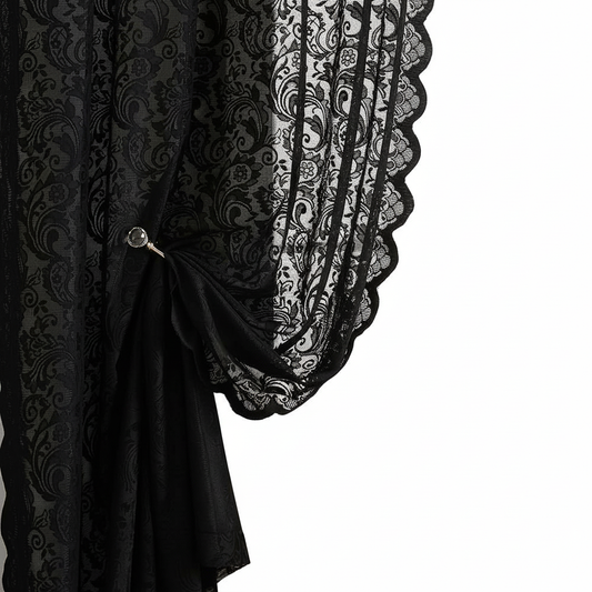 Black Lace Curtains