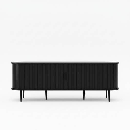Black TV Stand Square Product Image