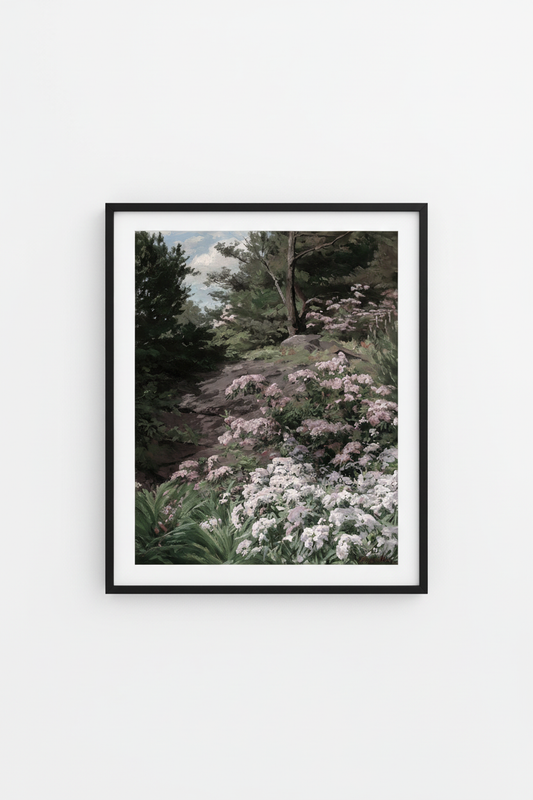 Cottagecore Garden Path Print Mockup