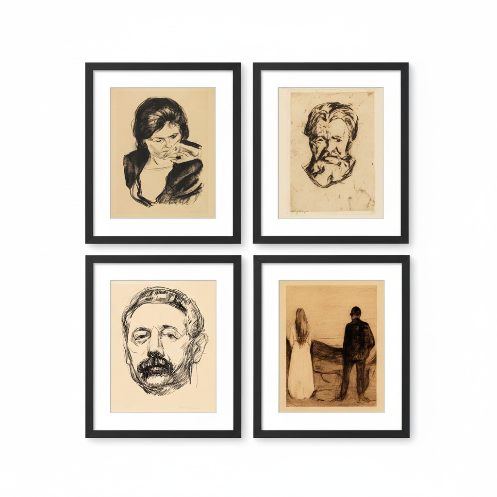 Dark Academia 4-Piece Bundle - Black Frame