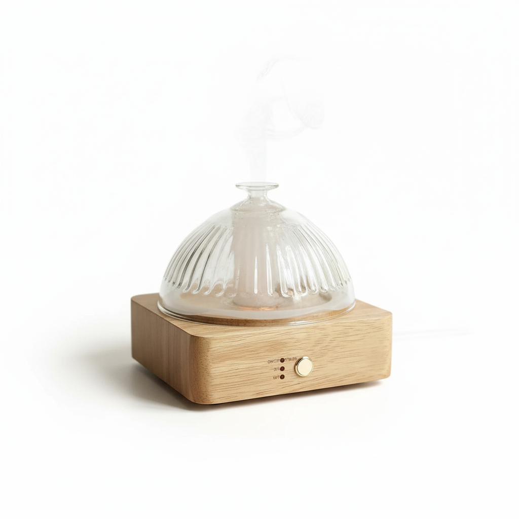 Glass Dome Diffuser White Background