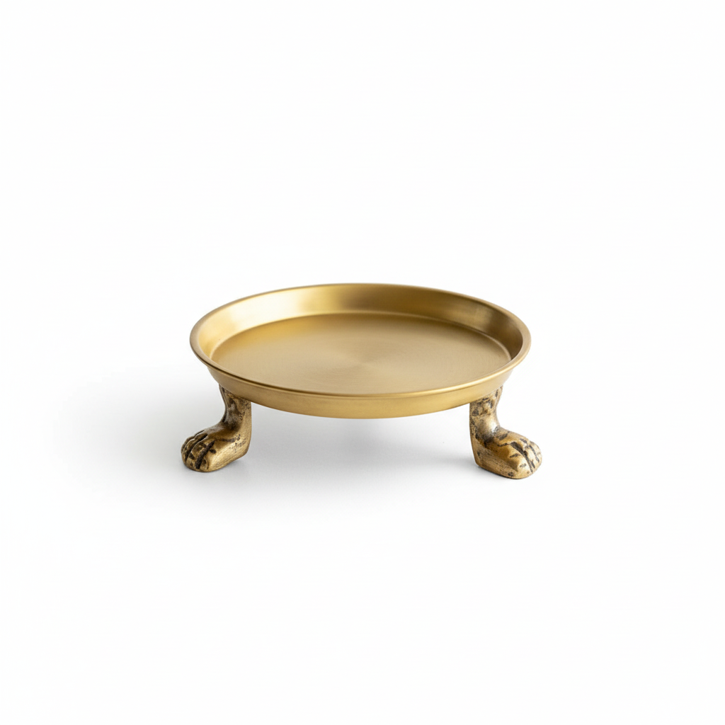 Gold Clawfoot Dish Square Product Image