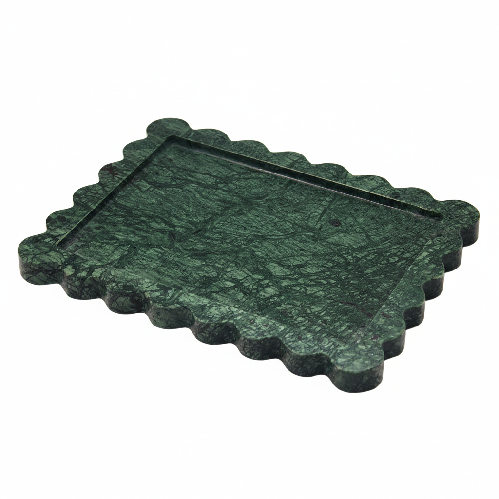 Green Marble Tray Square Product Photo