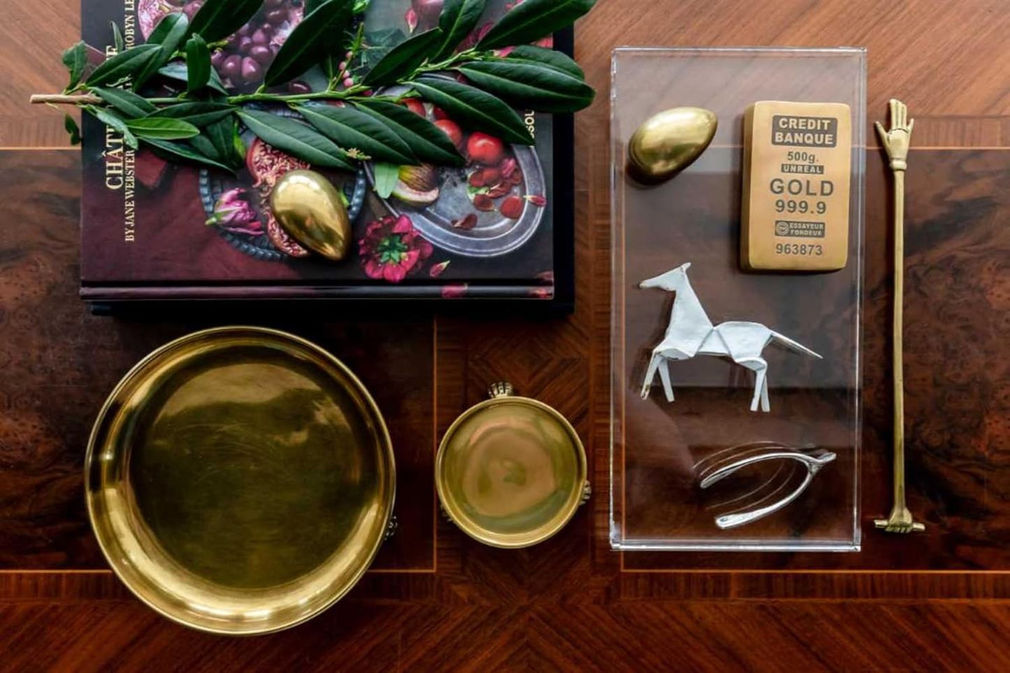 Gold Clawfoot Dish with Lion Paw Feet - Decorative Catchall for Jewelry, Candles & Home Decor