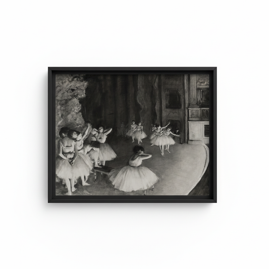 Ballet Dancers in black frame with no matting