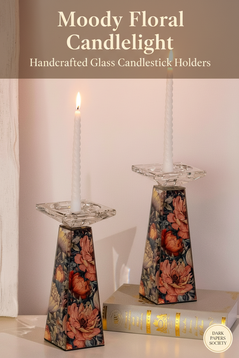 Moody Floral Candlelight - Close-Up Detail