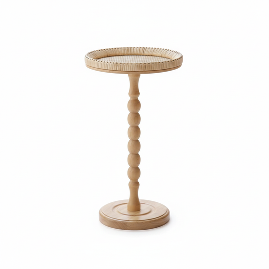 Rattan Pedestal Table Square Product Image