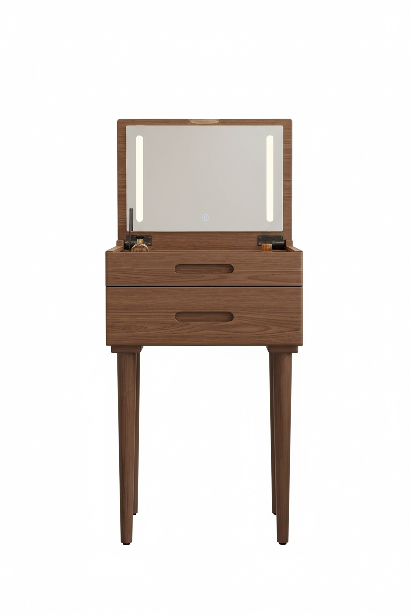 Vanity Desk White Background Product Image