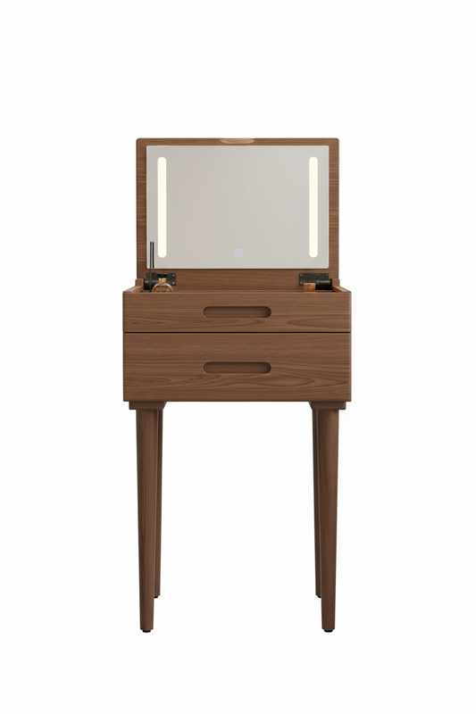 Vanity Desk White Background Product Image