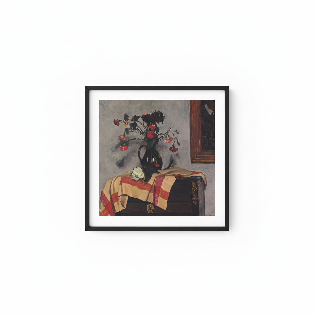 Vintage Floral Still Life Print Mockup - Matching Style